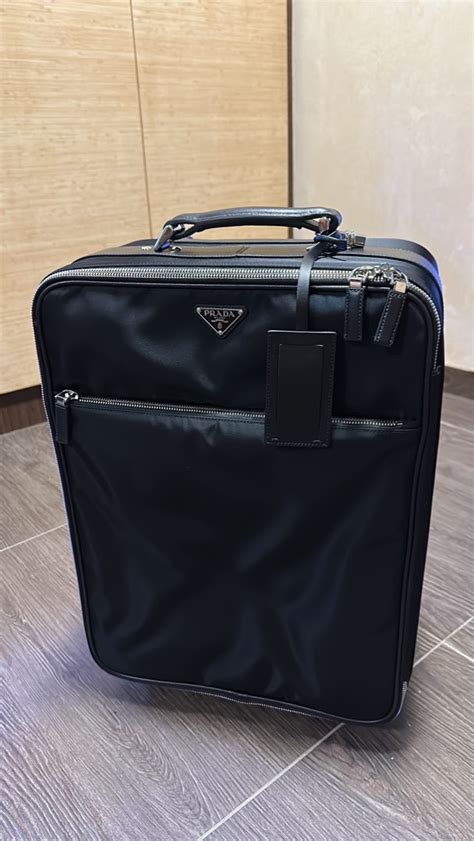 prada carry on luggage|best luggage no zipper.